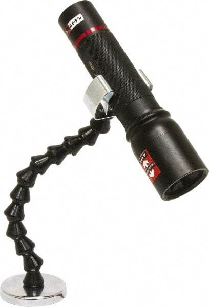 Mag-Mate - Zinc Plated Flexible Flashlight Holder - Compatible with Maglite Batteries - Americas Industrial Supply