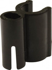 Mag-Mate - 3/8 Hose OD, Tube Support Clip Strip - Black, 1 Slot, 1-1/2" OAL, Use with 3/8" Hose - Americas Industrial Supply