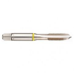 M18x2.5 6H 4-Flute Cobalt Yellow Ring Spiral Point Plug Tap-Bright - Americas Industrial Supply