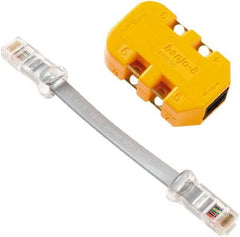 Fluke Networks - Yellow Electrical Test Equipment Modular Adapter - Use with Telephone Test Sets - Americas Industrial Supply