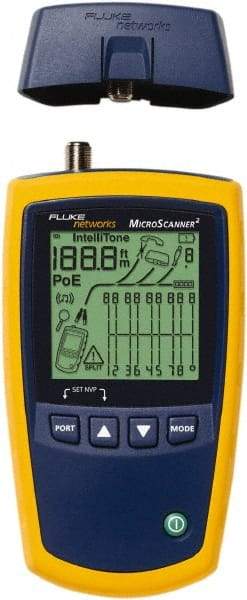 Fluke Networks - Universal Cable Tester - LCD Screen, RJ45 Connectors - Americas Industrial Supply