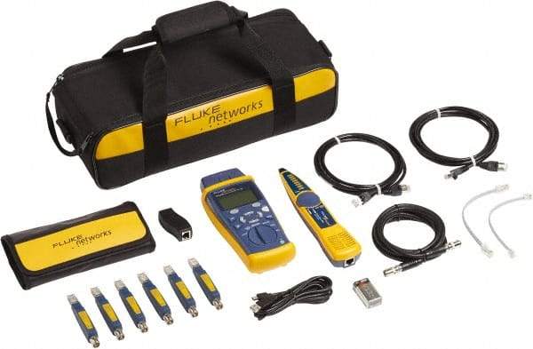 Fluke Networks - 18 Piece, Network Service Kit - Comes in Kit Bag - Americas Industrial Supply