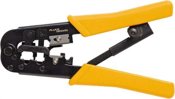 Fluke Networks - 1 Piece, Terminal Crimper & Wire Cutter - Comes in Clam Shell - Americas Industrial Supply