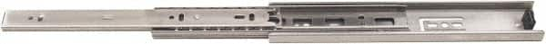 Sugatsune - 20" Slide Length, 20" Travel Length, 304 Stainless Steel Ball Bearing Slide - 97 Lb Capacity at Full Extension, Stainless Finish - Americas Industrial Supply