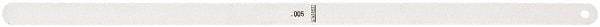 Starrett - Feeler Gages   Thickness (Decimal Inch): 0.0050    Leaf Length (Inch): 12 - Americas Industrial Supply