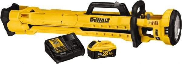 DeWALT - 20 Volts, 3000 Lumens, Cordless Work Light - Yellow, 11 hr Run Time - Americas Industrial Supply