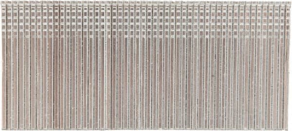 Stanley Bostitch - 16 Gauge 1/16" Shank Diam 1-1/2" Long Finishing Nails for Power Nailers - Steel, Bright Finish, Smooth Shank, Straight Stick Adhesive Collation, Round Head, Chisel Point - Americas Industrial Supply
