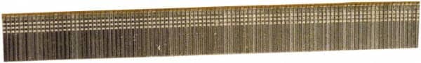 Stanley Bostitch - 18 Gauge 0.05" Shank Diam 5/8" Long Brad Nails for Power Nailers - Steel, Bright Finish, Ring Shank, Straight Stick Adhesive Collation, Brad Head, Chisel Point - Americas Industrial Supply