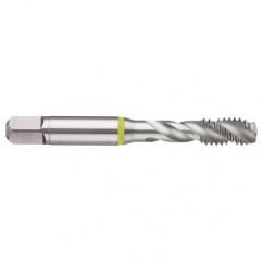 M14x2.0 6H 3-Flute Cobalt Yellow Ring Semi-Bottoming 40 degree Spiral Flute Tap-Bright - Americas Industrial Supply