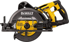 DeWALT - 60 Volt, 7-1/4" Blade, Cordless Circular Saw - 5,800 RPM, Lithium-Ion Batteries Not Included - Americas Industrial Supply