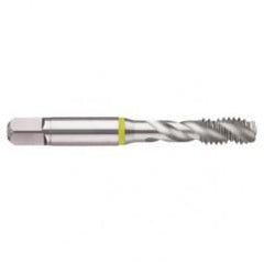 7/16-14 2B 3-Flute Cobalt Yellow Ring Semi-Bottoming 40 degree Spiral Flute Tap-Bright - Americas Industrial Supply