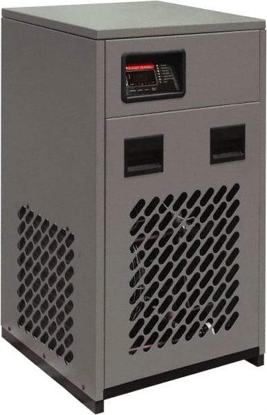 Alpha-Pure - 30 hp, 1-1/2" Pipe, 125 CFM Refrigerated Compressed Air Dryer - FNPT End Connections, 230 Max psi, 12.85 Amp, 1.17 kw, 115 Volt, 24" Long x 22" Wide x 40" High, Closed Auto Drain - Americas Industrial Supply