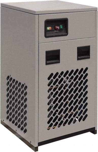 Alpha-Pure - 20 to 30 hp, 3/4" Pipe, 75 CFM Refrigerated Compressed Air Dryer - FNPT End Connections, 230 Max psi, 7.52 Amp, 0.77 kw, 115 Volt, 21" Long x 20" Wide x 38" High, Closed Auto Drain - Americas Industrial Supply