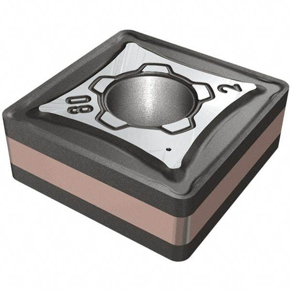 Iscar - SNMG322 M3M Grade IC6015 Carbide Turning Insert - TiCN/Al2O3/TiN Finish, 90° Square, 9.52mm Inscr Circle, 3.18mm Thick, 0.8mm Corner Radius - Americas Industrial Supply