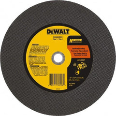 DeWALT - 16" 24 Grit Silicon Carbide Cutoff Wheel - 5/32" Thick, 20mm Arbor, 4,700 Max RPM, Use with Chop Saws - Americas Industrial Supply