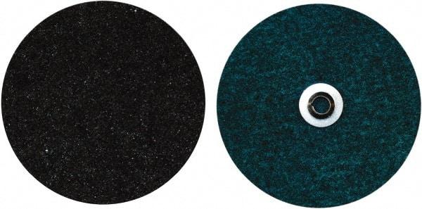 Norton - 7" Coarse Grade Aluminum Oxide Deburring Disc - 5/8-11 Threaded Center Hole, Quick Change Connection, Blue, 85,000 Max RPM - Americas Industrial Supply