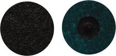Norton - 3" Disc Diam, Aluminum Oxide Quick Change Disc - Type R Attaching System, Nonwoven, Blue, Coarse Grade, 18,000 RPM - Americas Industrial Supply