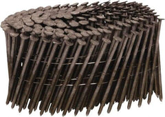 Stanley Bostitch - 13 Gauge 0.09" Shank Diam 2-1/2" Long Framing Nails for Power Nailers - Steel, Stainless Steel Finish, Ring Shank, Coil Wire Collation, Round Head, Blunt Diamond Point - Americas Industrial Supply