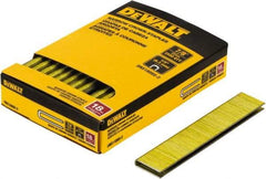 DeWALT - 7/8" Long x 1/4" Wide, 18 Gauge Crowned Construction Staple - Steel, Copper Finish, Chisel Point - Americas Industrial Supply