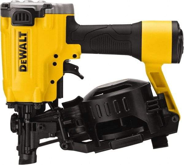 DeWALT - 3/4 to 1-3/4" Nail Length, 0.12" Nail Diam, Roofing Air Nailer - 70 to 120 psi - Americas Industrial Supply