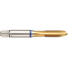 M5 x .80 3FL 6H PM Cobalt Spiral Point Plug Blue Ring Tap-TiN - Americas Industrial Supply