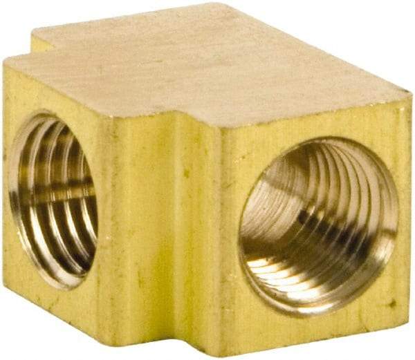 Stanley Bostitch - 1/4 Female Thread, Brass Industrial Pipe Female Tee - FPT x FPT x FPT - Americas Industrial Supply
