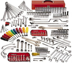 Proto - 194 Piece 1/4, 3/8 & 1/2" Drive Master Tool Set - Comes in Top Chest - Americas Industrial Supply