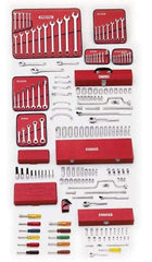 Proto - 194 Piece 1/4, 3/8 & 1/2" Drive Master Tool Set - Comes in Top Chest - Americas Industrial Supply