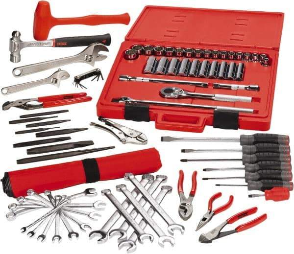 Proto - 77 Piece 3/8 & 1/2" Drive Master Tool Set - Comes in Tool Box - Americas Industrial Supply