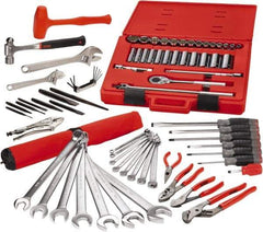 Proto - 78 Piece 1/2" Drive Master Tool Set - Comes in Tool Box - Americas Industrial Supply