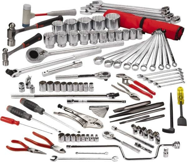 Proto - 92 Piece 3/8, 1/2 & 3/4" Drive Master Tool Set - Comes in Top Chest - Americas Industrial Supply