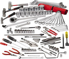 Proto - 92 Piece 3/8, 1/2 & 3/4" Drive Master Tool Set - Comes in Top Chest - Americas Industrial Supply