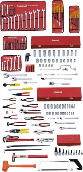 Proto - 157 Piece 3/8 & 1/2" Drive Master Tool Set - Comes in Top Chest - Americas Industrial Supply