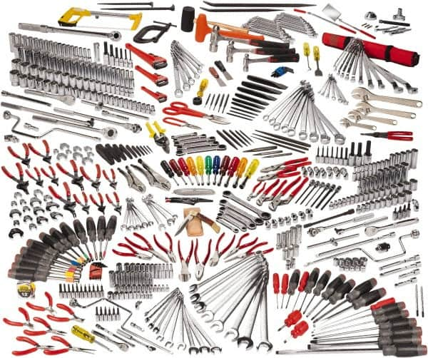 Proto - 558 Piece 1/4, 3/8 & 1/2" Drive Master Tool Set - Comes in Workstation - Americas Industrial Supply