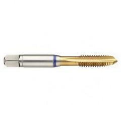 41836 2B 3-Flute PM Cobalt Blue Ring Spiral Point Plug Tap-TiN - Americas Industrial Supply