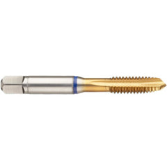 ‎6-32 3FL 2B PM Cobalt Spiral Point Plug Blue Ring Tap-TiN - Americas Industrial Supply