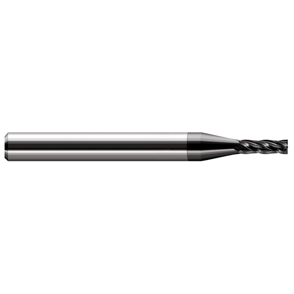 Harvey Tool - 0.044", 0.132" LOC, 1/8" Shank Diam, 1-1/2" OAL, 4 Flute, Solid Carbide Square End Mill - Exact Industrial Supply