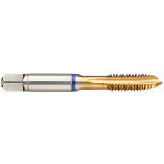 ‎6-40 3FL 2B PM Cobalt Spiral Point Plug Blue Ring Tap-TiN - Americas Industrial Supply