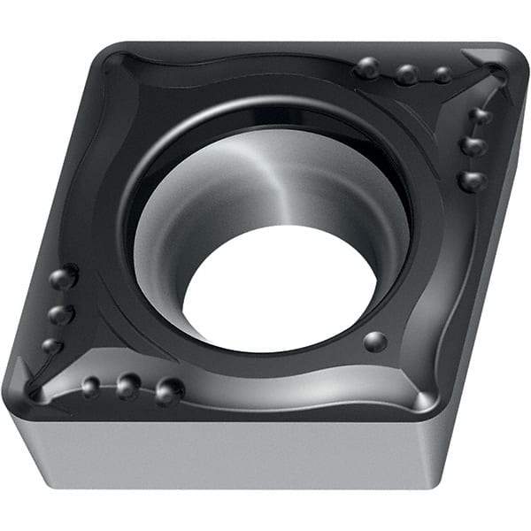 Walter - CCMT21.52 MP4 Grade WPP10S Carbide Turning Insert - 80° Parallelogram, 1/4" Inscr Circle, 3/32" Thick, 1/32" Corner Radius - Americas Industrial Supply
