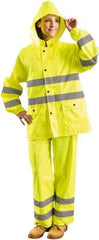 OccuNomix - Size 3XL, High Visibility Yellow, Rain Jacket - 2 Pockets - Americas Industrial Supply