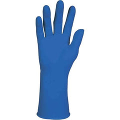 KleenGuard - Size S, 12" Long, 12 mil Thick, Supported, Neoprene/Nitrile Chemical Resistant Gloves - Textured Finish, Straight Cuff, Blue - Americas Industrial Supply