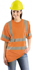 OccuNomix - Size XL, Hi-Viz Orange, High Visibility, Short Sleeve T-Pocket, - 1 Pocket, Polyester - Americas Industrial Supply