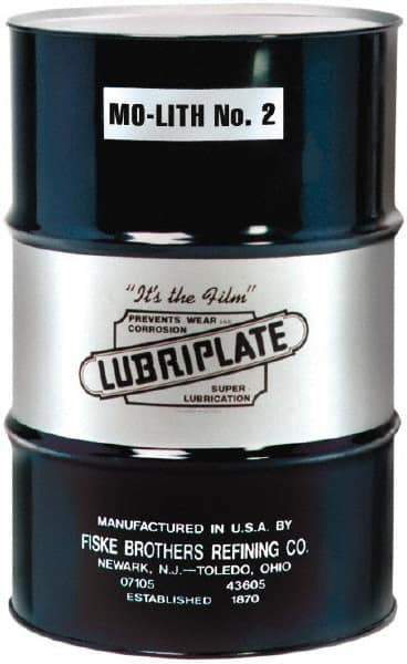 Lubriplate - 400 Lb Drum Moly-Disulfide Extreme Pressure Grease - Gray, Extreme Pressure, 350°F Max Temp, NLGIG 2, - Americas Industrial Supply