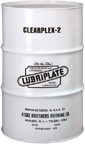 Lubriplate - 400 Lb Drum Aluminum Medium Speeds Grease - Translucent, Food Grade, 400°F Max Temp, NLGIG 2, - Americas Industrial Supply