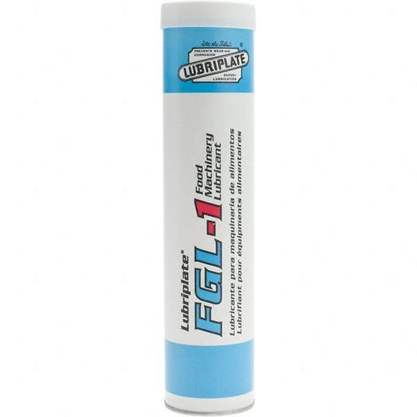 Lubriplate - 14.5 oz Cartridge Aluminum Medium Speeds Grease - Translucent, Food Grade, 360°F Max Temp, NLGIG 1, - Americas Industrial Supply