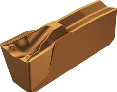 Sandvik Coromant - 30025N151.3 7G Grade 1145, 3mm Cutting Width Carbide Grooving Insert - Neutral, 0.3mm Corner Radius, TiAlN/AlCr2O3 Finish - Americas Industrial Supply