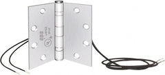 SDC - 4-1/2" Long x 4-1/2" Wide Steel Full Mortise Hinge - 2 Knuckles - Americas Industrial Supply