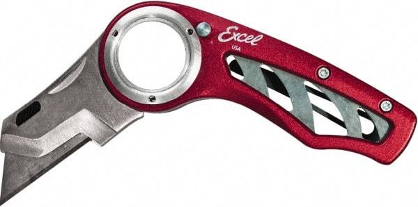 Excel - Fixed Utility Knife - Red Metal Handle - Americas Industrial Supply