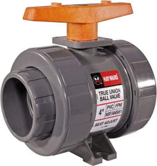 Hayward - 3" Pipe, Full Port, PVC Full Port Ball Valve - Bi-Directional, Socket Ends, Tee Handle, 225 WOG - Americas Industrial Supply