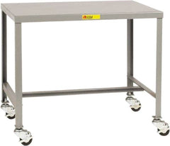 Little Giant - 24 Wide x 18" Deep x 18" High, Steel Heavy-Duty Machine Table - Fixed Legs, Gray - Americas Industrial Supply